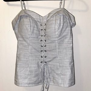 Nordstrom Leath Corset Top (S)
